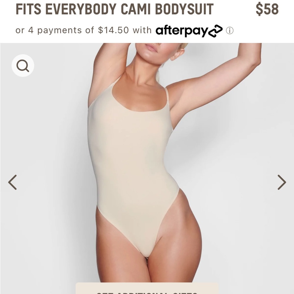 Skims Fits Everybody Cami Bodysuit in Sand